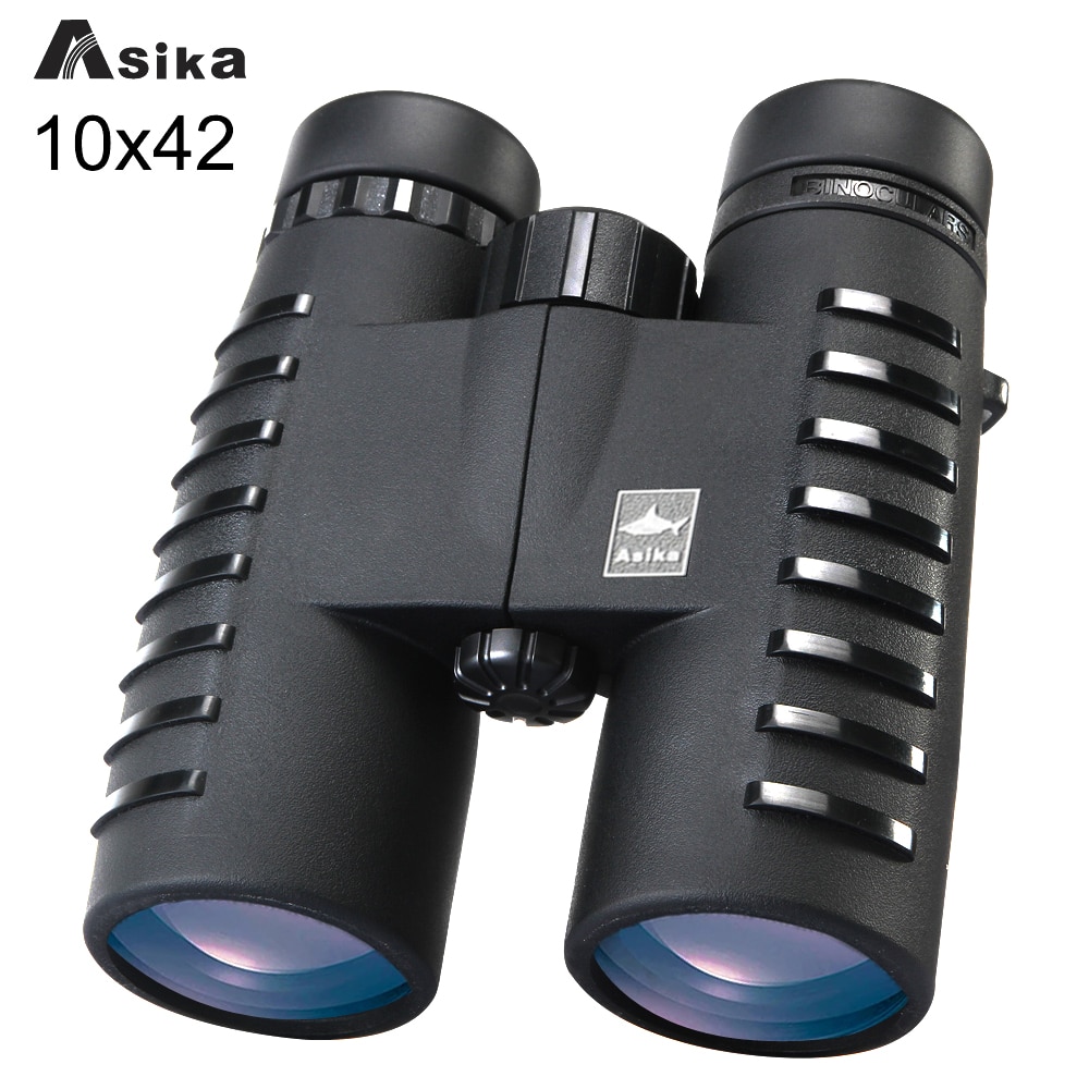 Asika-전문가용 고출력 Bak4 프리즘 광학 쌍안경, 10x42 HD 와이드 앵글, 야외 캠핑 사냥용